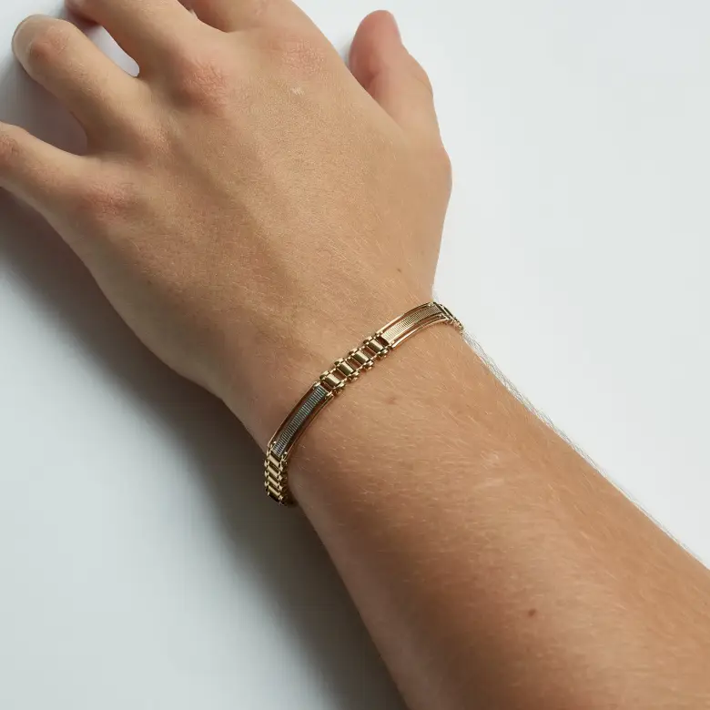 Złota męska bransoletka Złota męska bransoletka